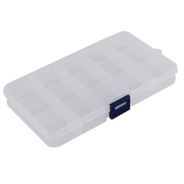 Unique Bargains Jewellery Plastic 15 Slots Storage Box Case Organizer