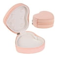 thumbnail image 1 of Unique Bargains Jewelry Box Mini Heart-shaped Portable PU Leather Jewelry Organizer Pink, 1 of 8