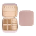thumbnail image 1 of Unique Bargains Jewelry Box Small PU Leather Jewelry Organizer Case Storage Display Holder Pink, 1 of 8