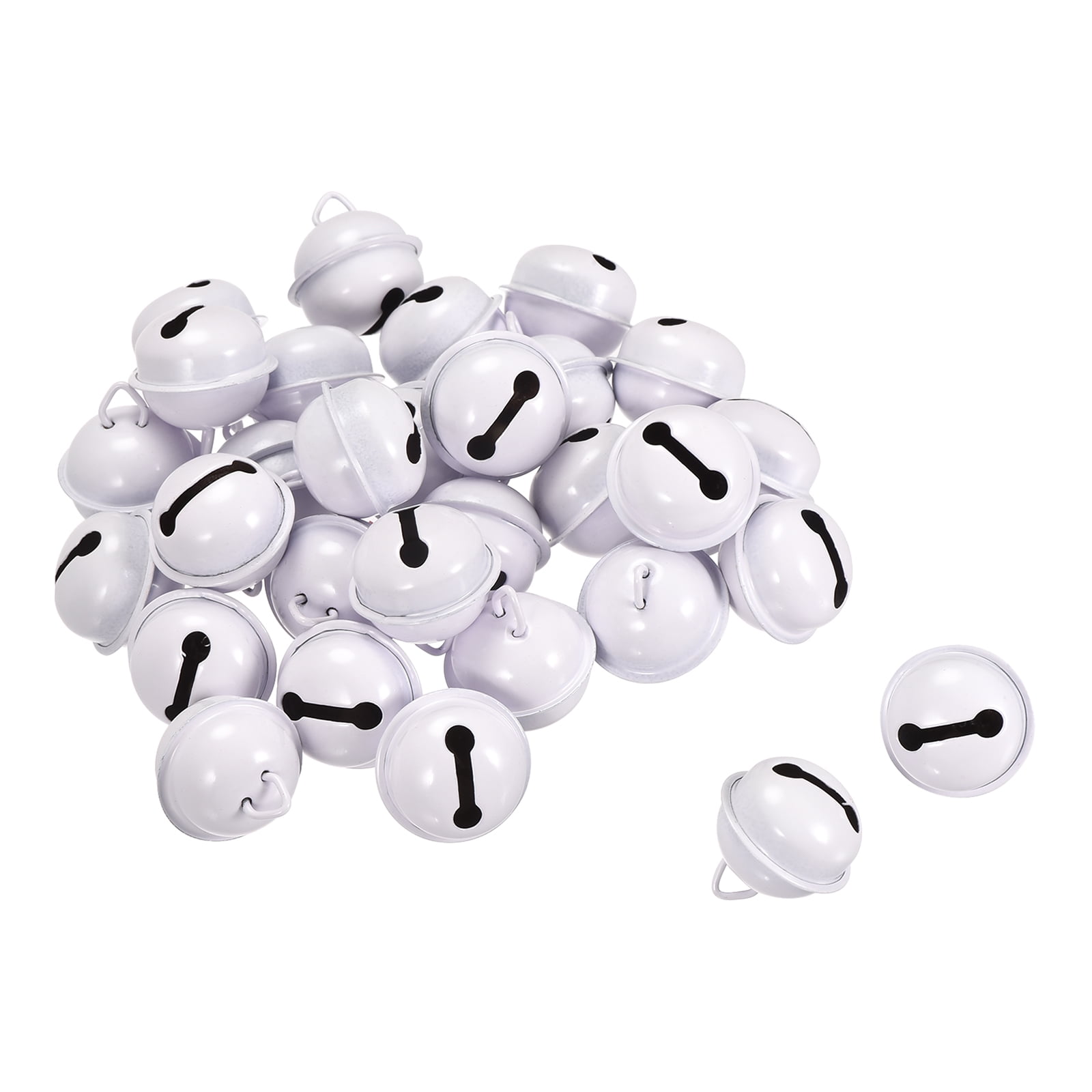 Unique Bargains Jingle Bells, Craft Bells for DIY Holiday Decoration and Party White
