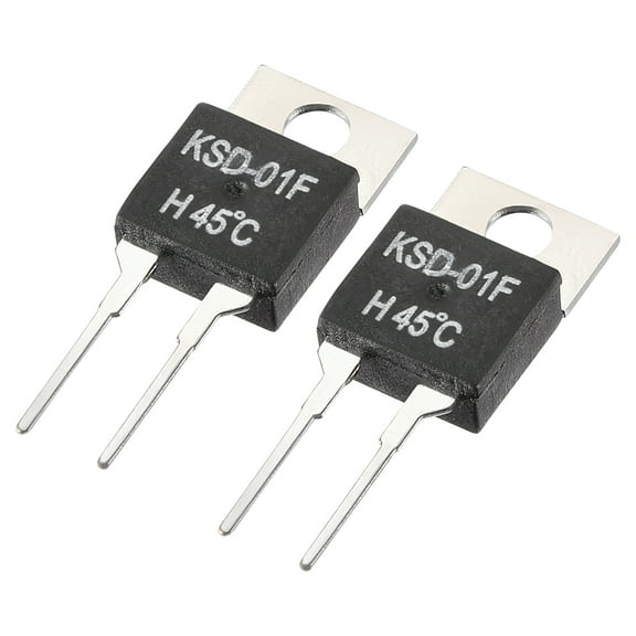 Unique Bargains KSD01F Thermostat Temperature Controller 45 N.O Normal Open 2pcs