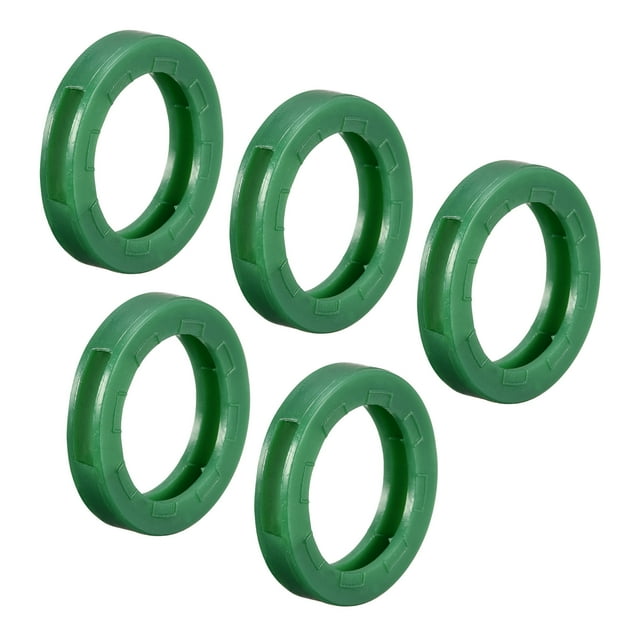 Unique Bargains Key Cap Cover Rings Keys Identifier Coding Tags Silicone Sleeve Green