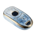 thumbnail image 1 of Unique Bargains Key Fob Cover Compatible for Buick Enclave Verano Encore, 6 Button Porcelain Pattern Soft TPU Remote Keyless Smart Key Fob Case Protection Shell Blue, 1 of 7