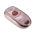 thumbnail image 1 of Unique Bargains Key Fob Cover Compatible for Buick Enclave Verano Encore, 6 Button Porcelain Pattern Soft TPU Remote Keyless Smart Key Fob Case Protection Shell Pink, 1 of 7