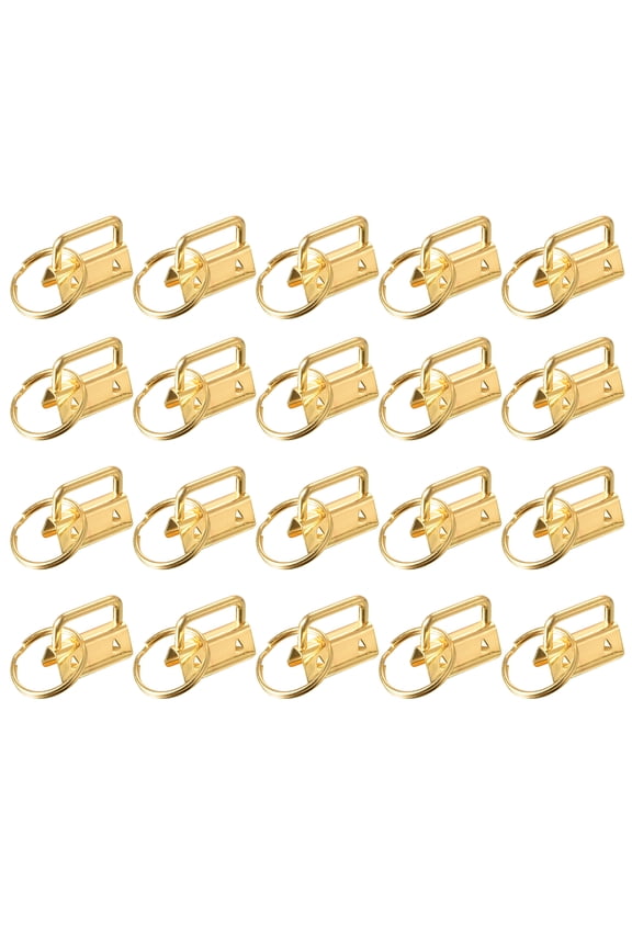 Key Fob Hardware with Keychain Rings for Bag Webbing Wristlets 26x12x0.6mm