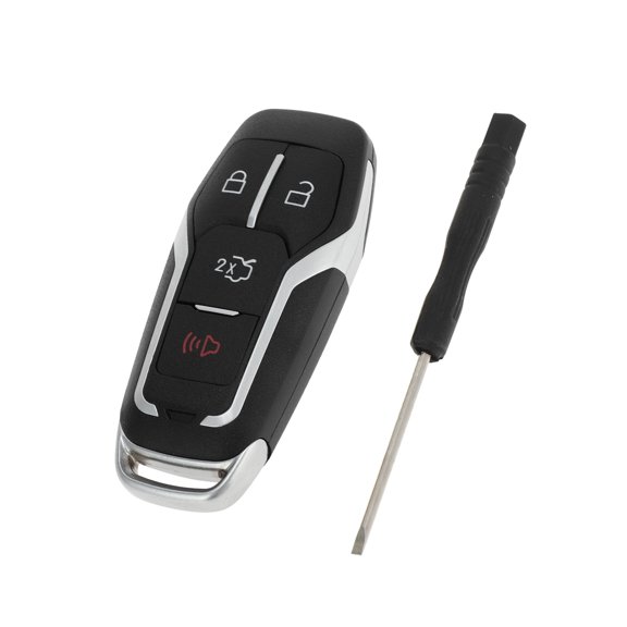 Unique Bargains Key Shell Case for Ford Fusion 2013-2017 for Ford Explorer 2013-2016 Keyless Entry Remote Key Fob Replacement Case 4 Button M3N-A2C31243300
