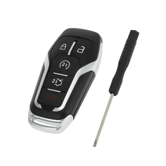 Unique Bargains Key Shell Case for Ford Fusion 2013-2017 for Ford Explorer 2013-2016 Keyless Entry Remote Key Fob Replacement Case 5 Button M3N-A2C31243300