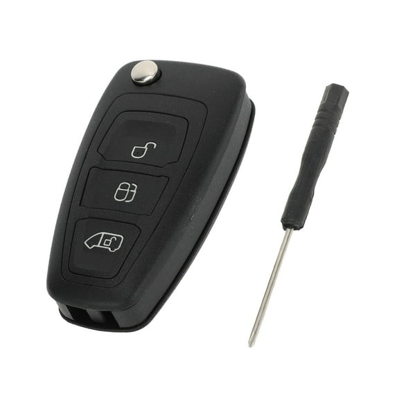 Unique Bargains Key Shell Case for Ford Transit Custom for Ford Tourneo Mondeo for Ford Mondeo C-max Focus Keyless Entry Remote Key Fob Replacement Case 3 Buttons