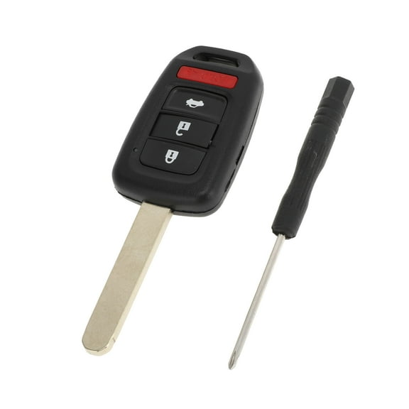 Unique Bargains Key Shell Case for Honda Civic 2014-2015 for Honda Accord 2013-2016 Keyless Entry Remote Key Fob Replacement Case 4 Button