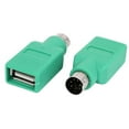 thumbnail image 1 of Unique Bargains Keyboard  USB 2.0 Female Socket to PS/2 Male  DIN 6P Connector 2PCS, 1 of 1