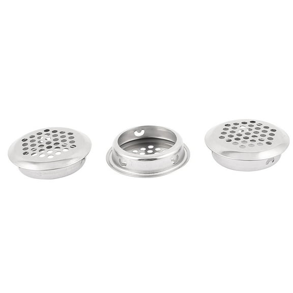 Unique Bargains Kitchen Bathroom Metal Round Outlet Sink Basin Strainer 35mm Dia 3 Pcs