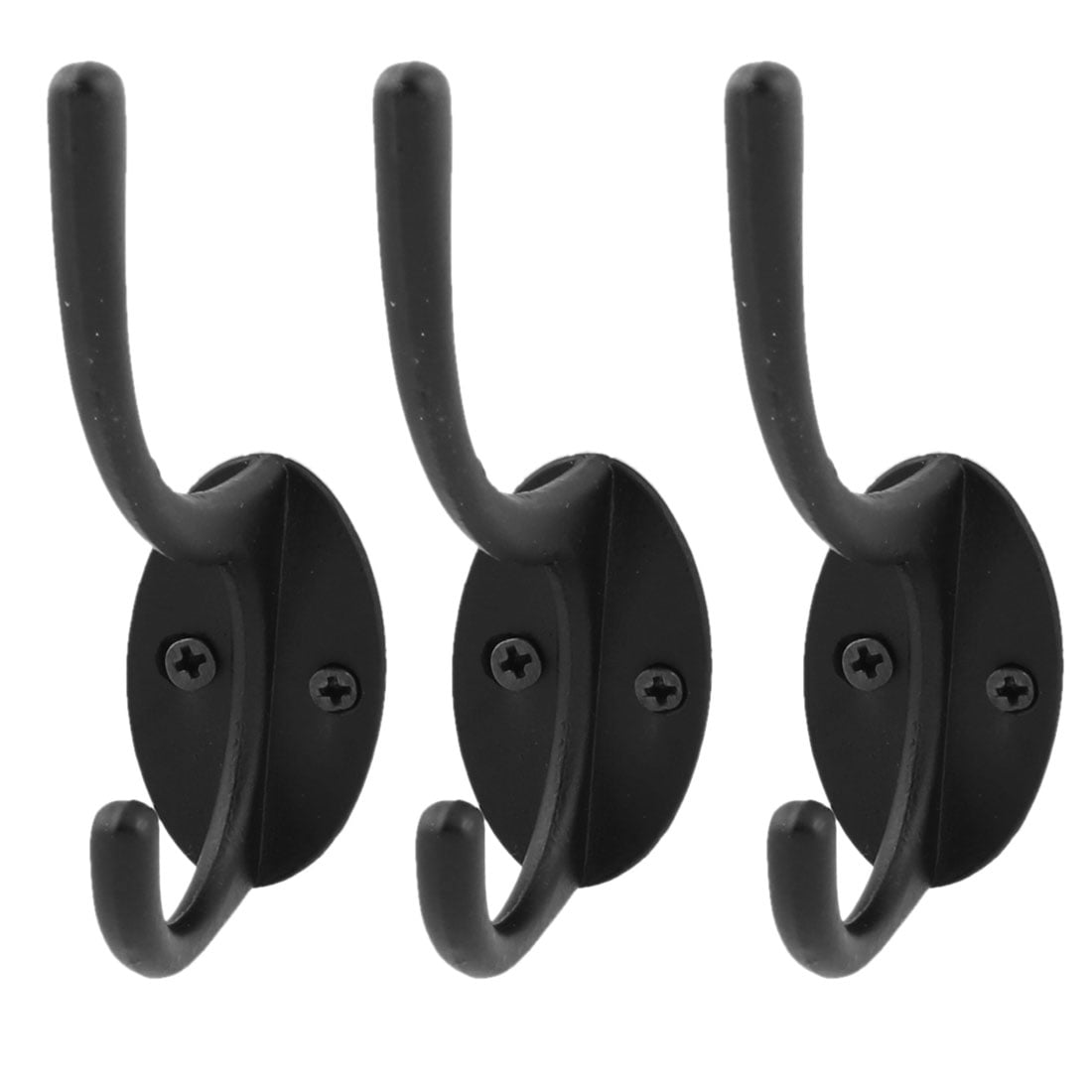 Unique Bargains Kitchen Cabinet Wall Door Clothes Key Hat Bag Hanger Hook Holder 3pcs