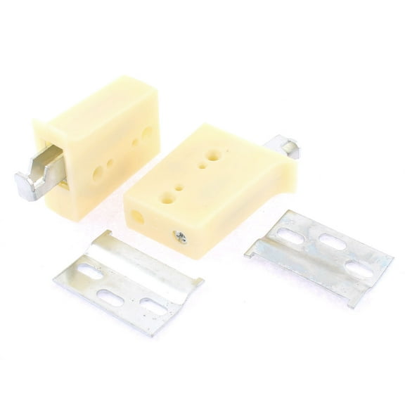 Unique Bargains Kitchen Furniture Wall Mount Hanger Bracket 58mm x 49mm x 18mm 2Pcs