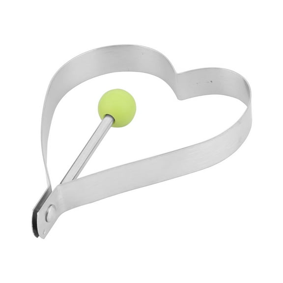 Unique Bargains Kitchen Metal Heart Shaped Cake Cupcake Cookie Maker Frying Egg Mold Silver Tone