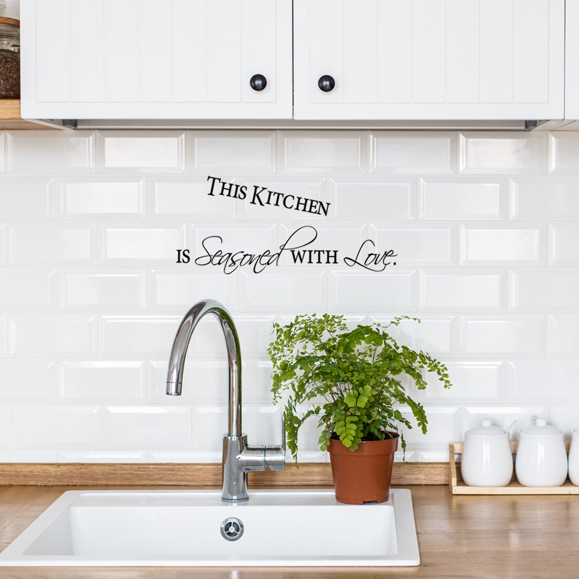 Unique Bargains Kitchen Paper Paper Removable PVC Wall Sticker DIY Art