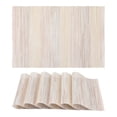 thumbnail image 1 of Unique Bargains Kitchen Placemats Set of 6 Plastic Indoor Washable Table Mat Beige, 1 of 6