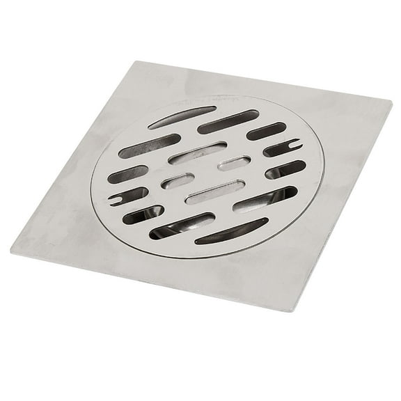 Unique Bargains Kitchen Shower Metal Square Floor Drain Strainer Cover 3" 74mm Dia