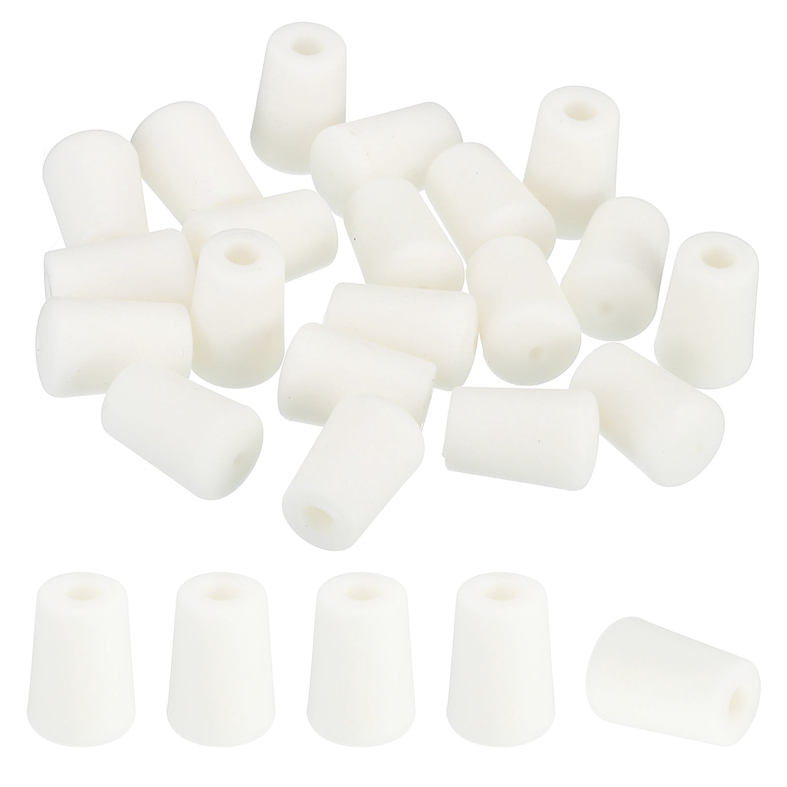 Unique Bargains Kitchen Sink Rack Feet Protective Replacement Bumpers White