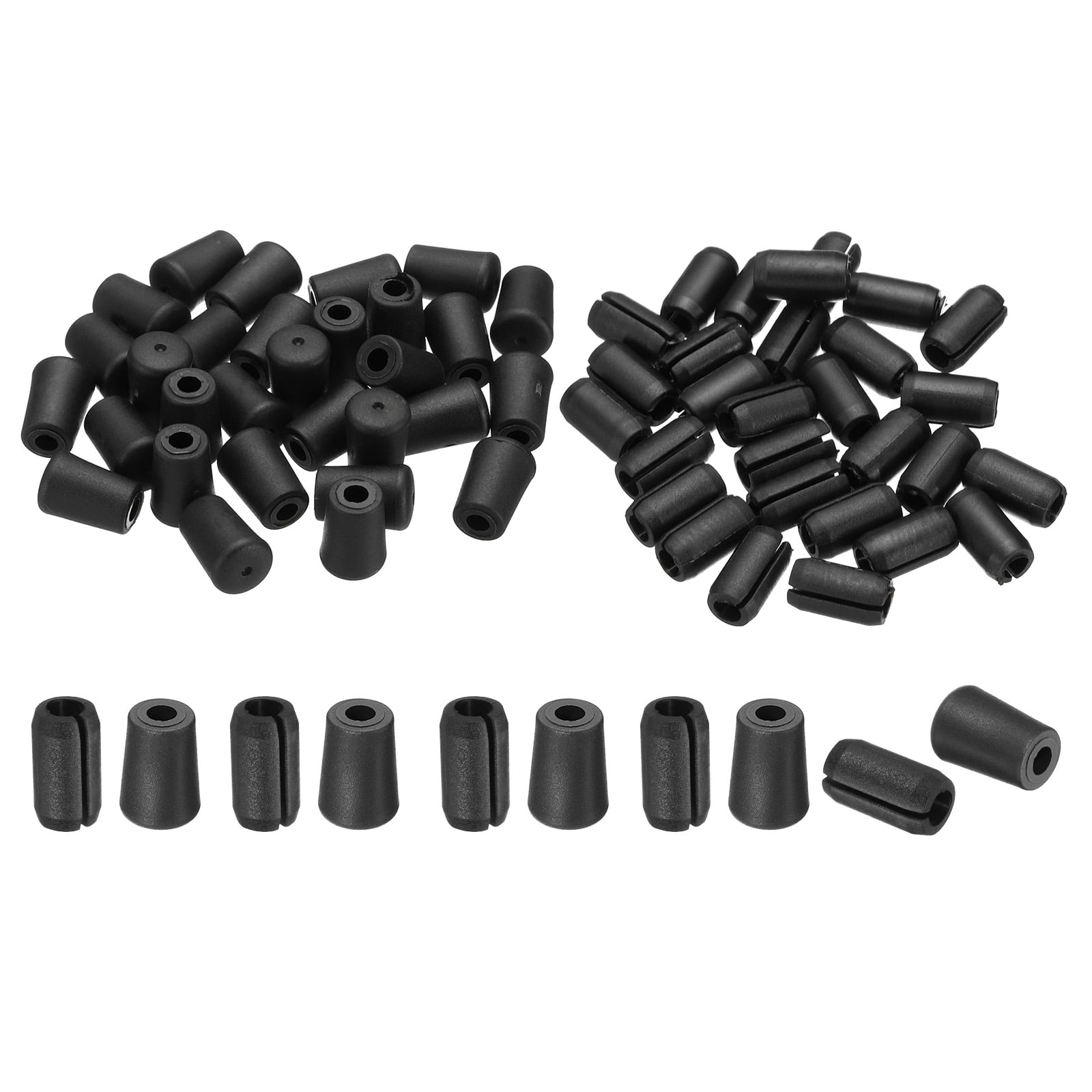 Unique Bargains Kitchen Sink Rack Feet Rubber Protector Feet with Bumpers Black