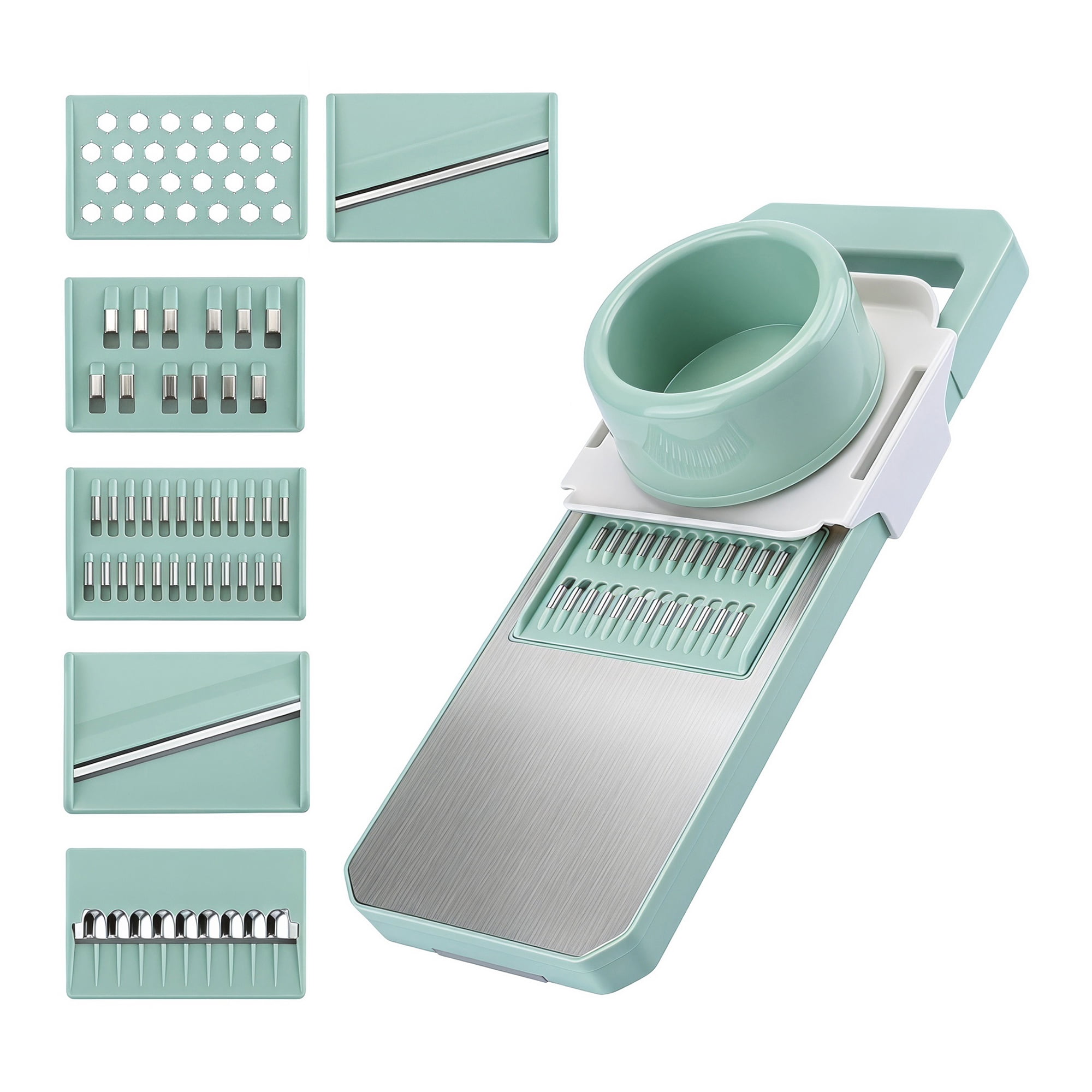 Unique Bargains Kitchen Slicer and Vegetable Chopper for Cooking 6 in 1(A) 11"x3.9"
