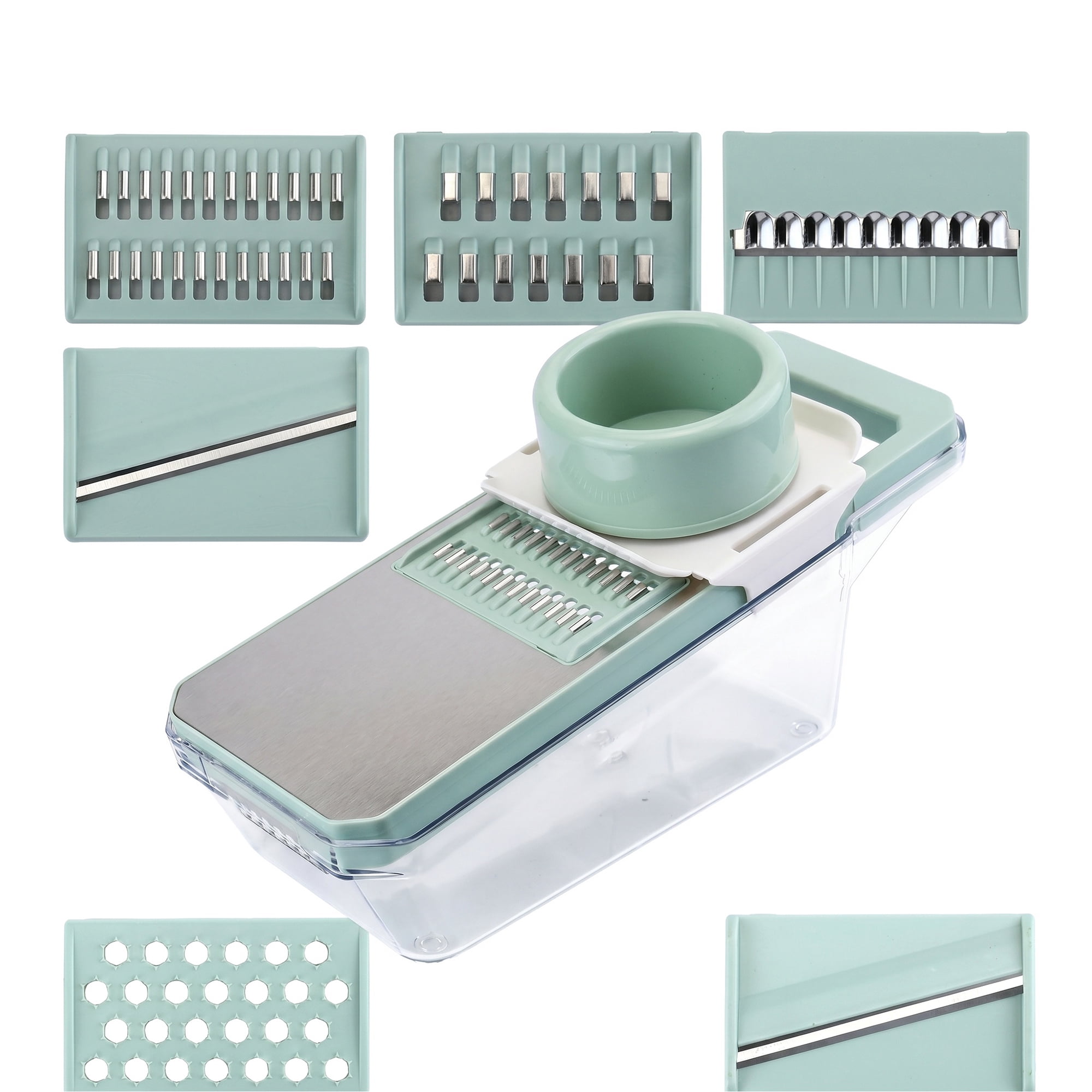 Unique Bargains Kitchen Slicer and Vegetable Chopper for Cooking 6 in 1(B) 11"x3.9"