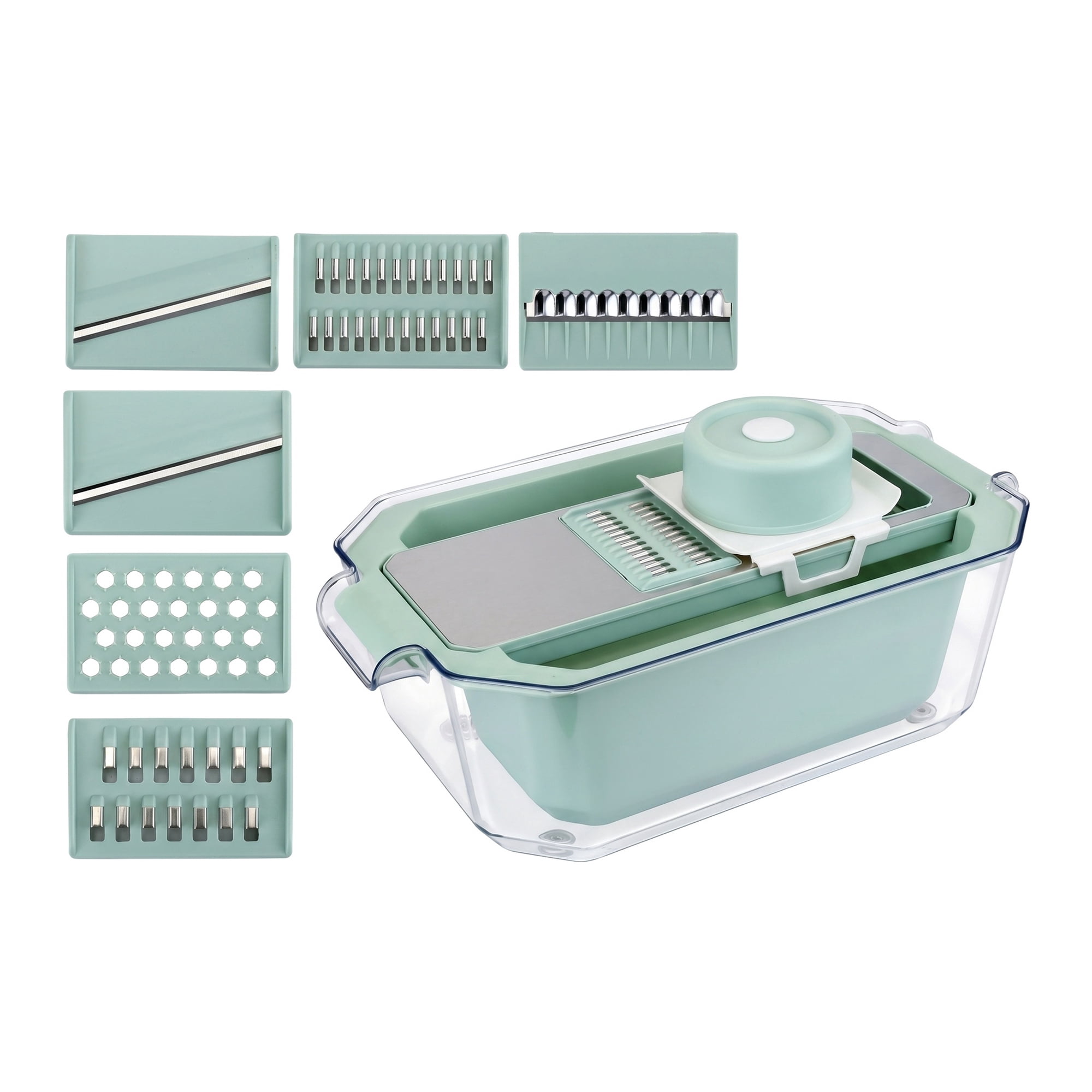 Unique Bargains Kitchen Slicer and Vegetable Chopper for Cooking 6 in 1(E) 13.4"x8.1"