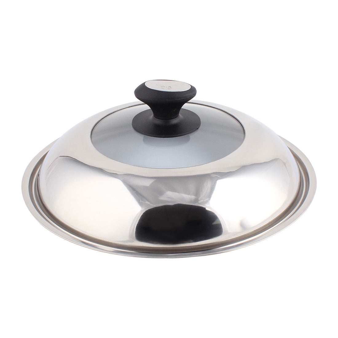 Unique Bargains Kitchen Stainless Steel Cookware Pot Skillet Frying Pan Knob Lid Cover 31cm Dia