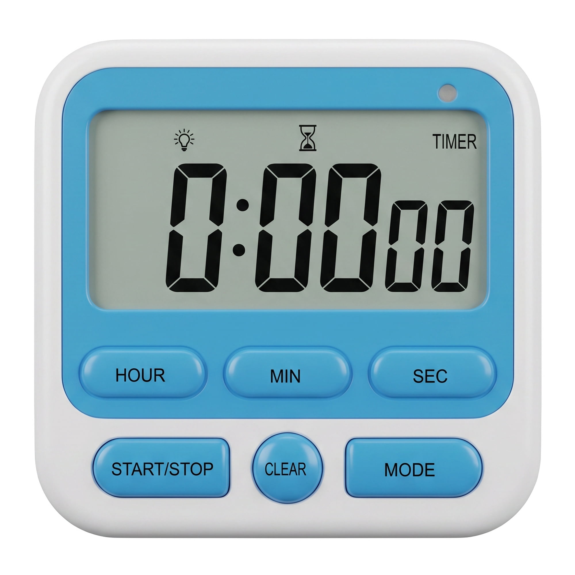Unique Bargains Kitchen Timer Loud Alarm Clock Magnetic Backing Stand Cooking Timers Blue