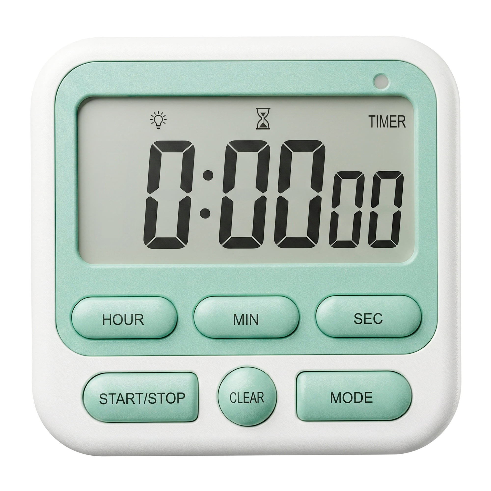 Unique Bargains Kitchen Timer Loud Alarm Clock Magnetic Backing Stand Cooking Timers Green