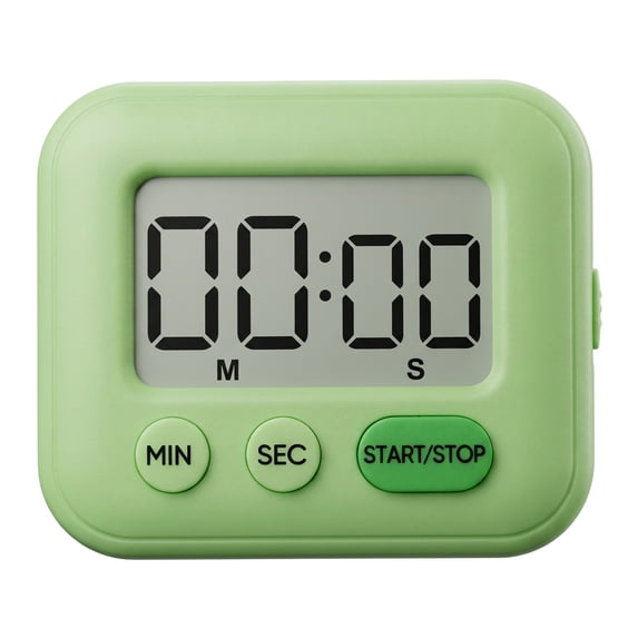 Unique Bargains Kitchen Timer with Loud Alarm and Magnetic Backing Light Green