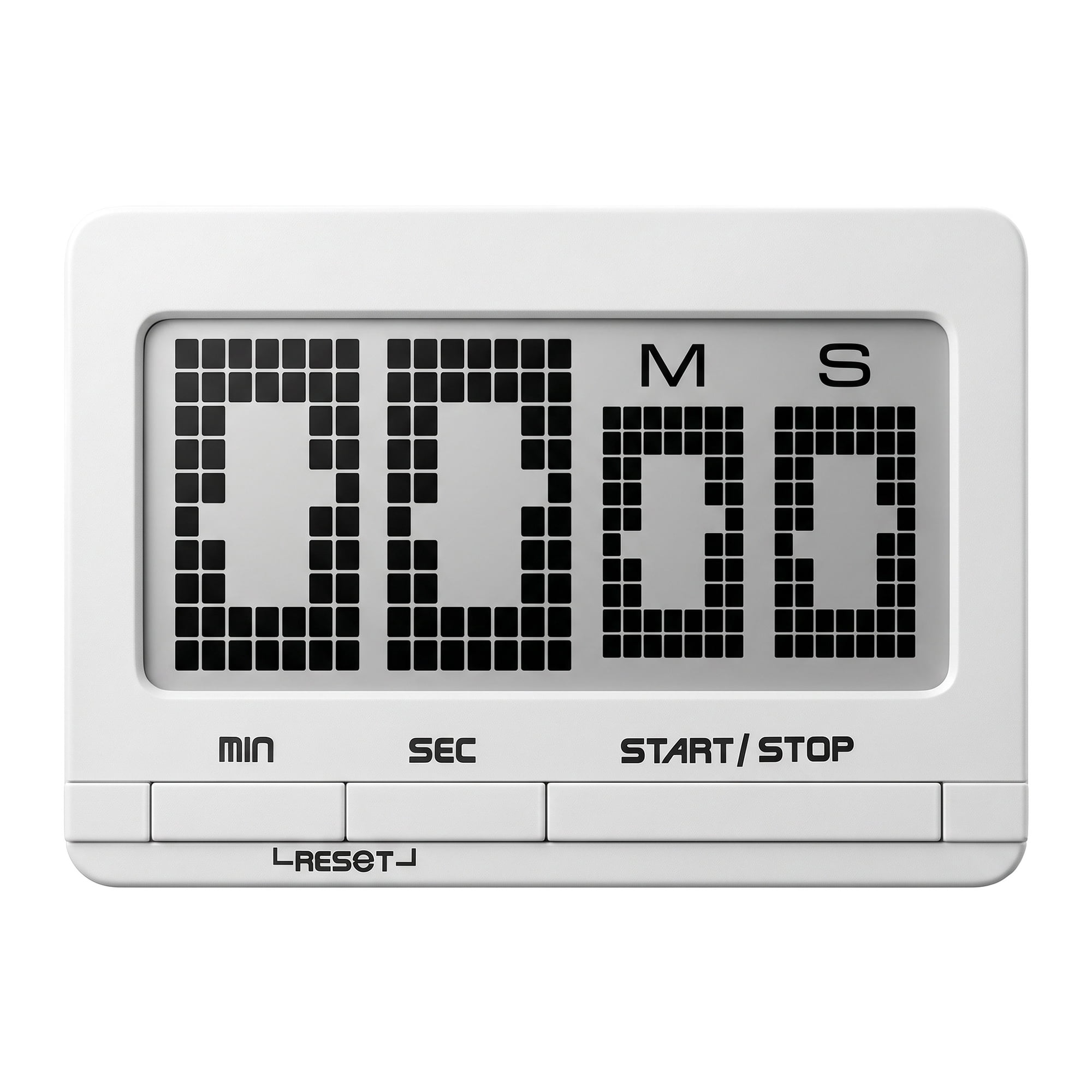 Unique Bargains Kitchen Timer with Loud Alarm and Magnetic Backing for Cooking White A