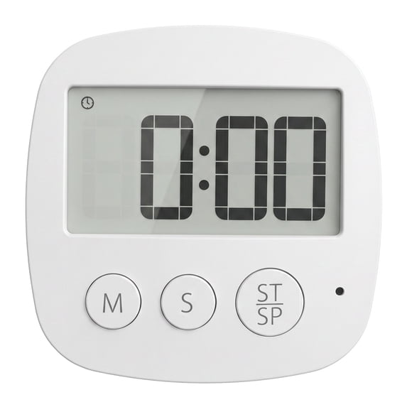 Unique Bargains Kitchen Timer with Loud Alarm and Magnetic Backing for Cooking White C