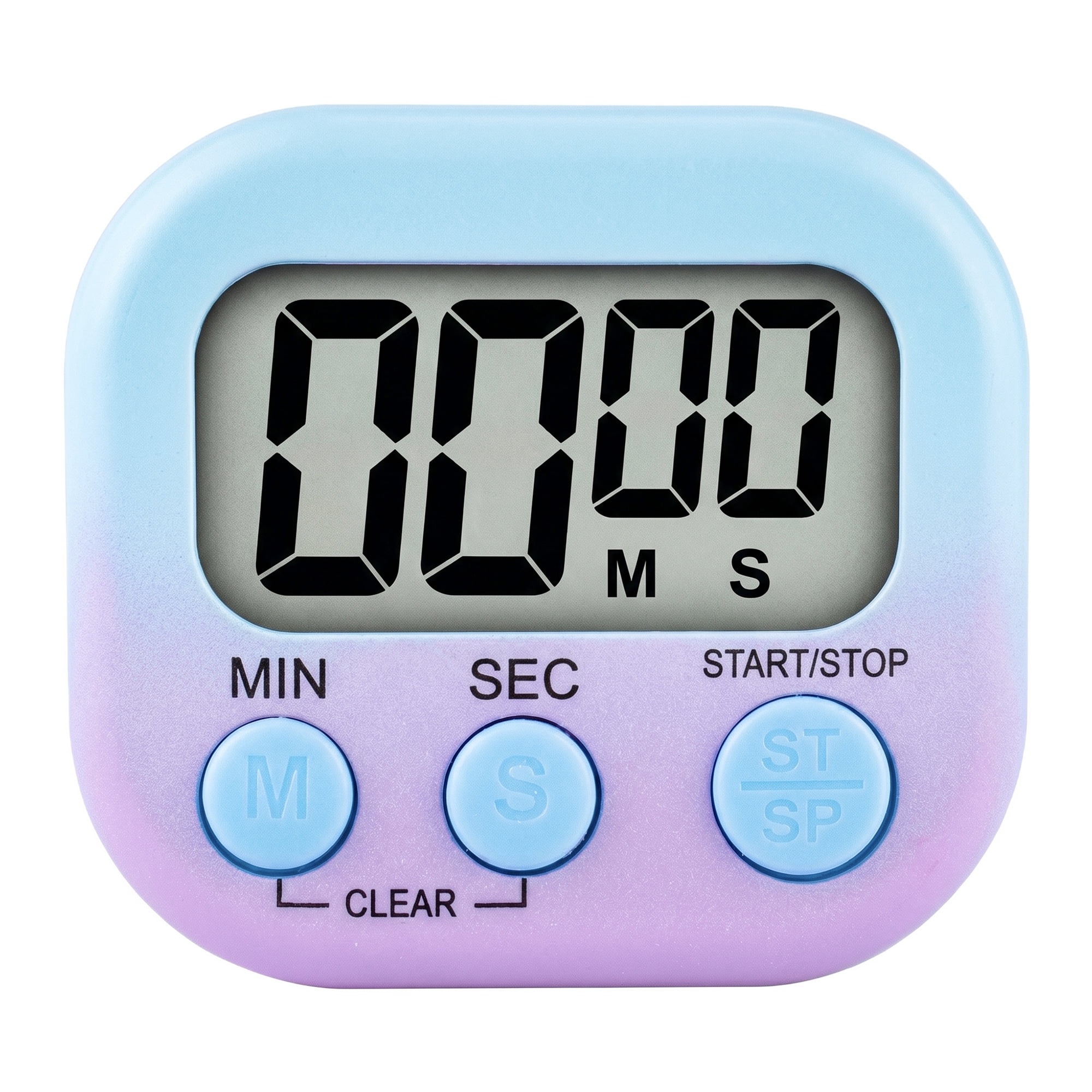 Unique Bargains Kitchen Timer with Loud Alarm and Magnetic Backing for Study Blue-purple
