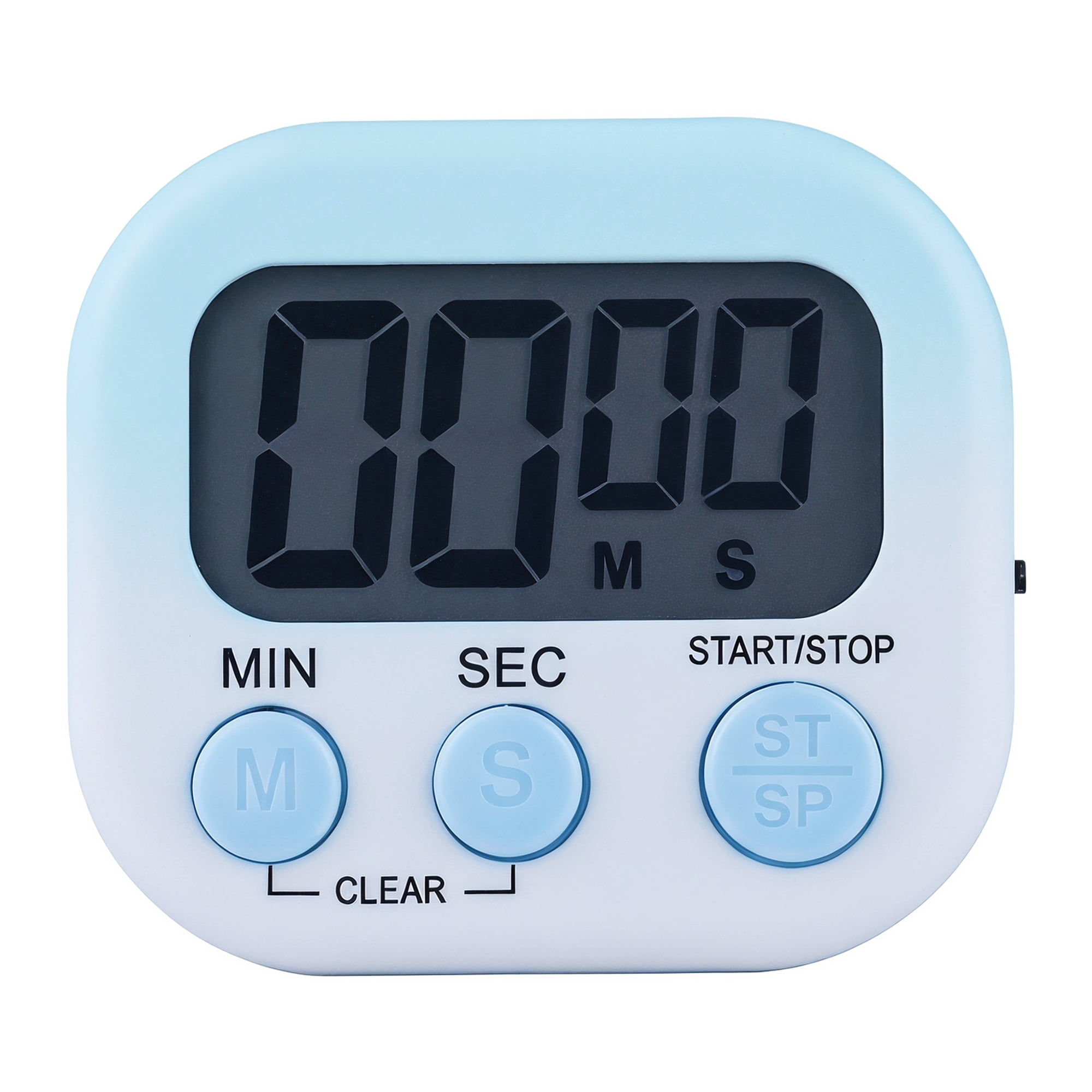 Unique Bargains Kitchen Timer with Loud Alarm and Magnetic Backing for Study Blue-white