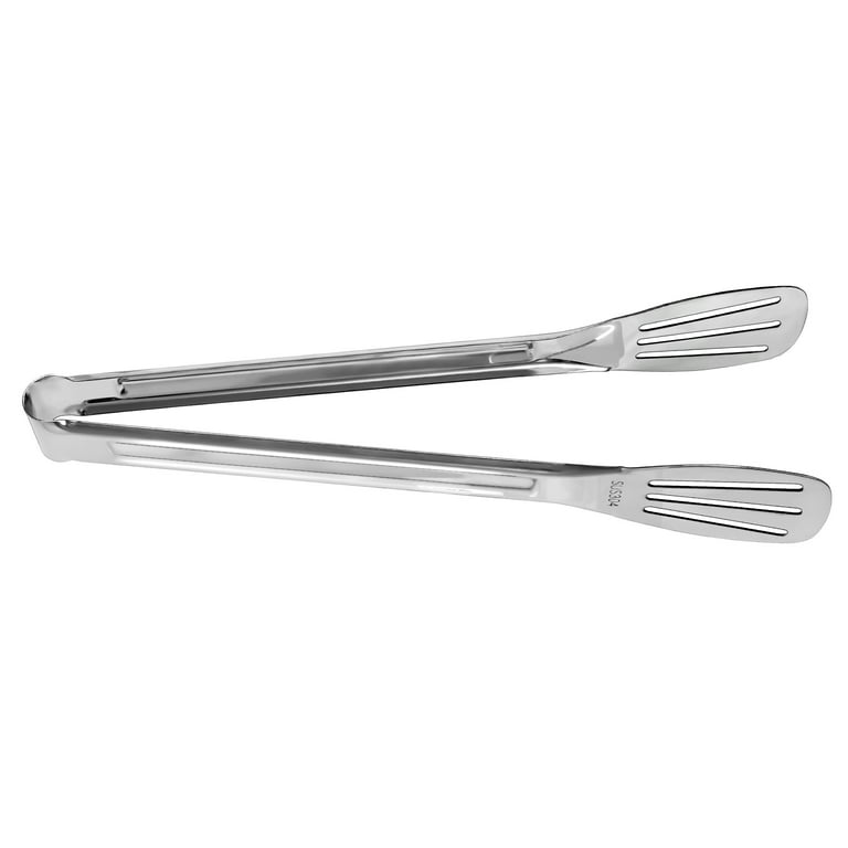 Machika Kitchen Tongs | Stainless Steel Tongs For Cooking | Ergonomic Salad  Tongs | Ideal for Flipping, Mixing & Grabbing Food | Heat & Rust Resistant