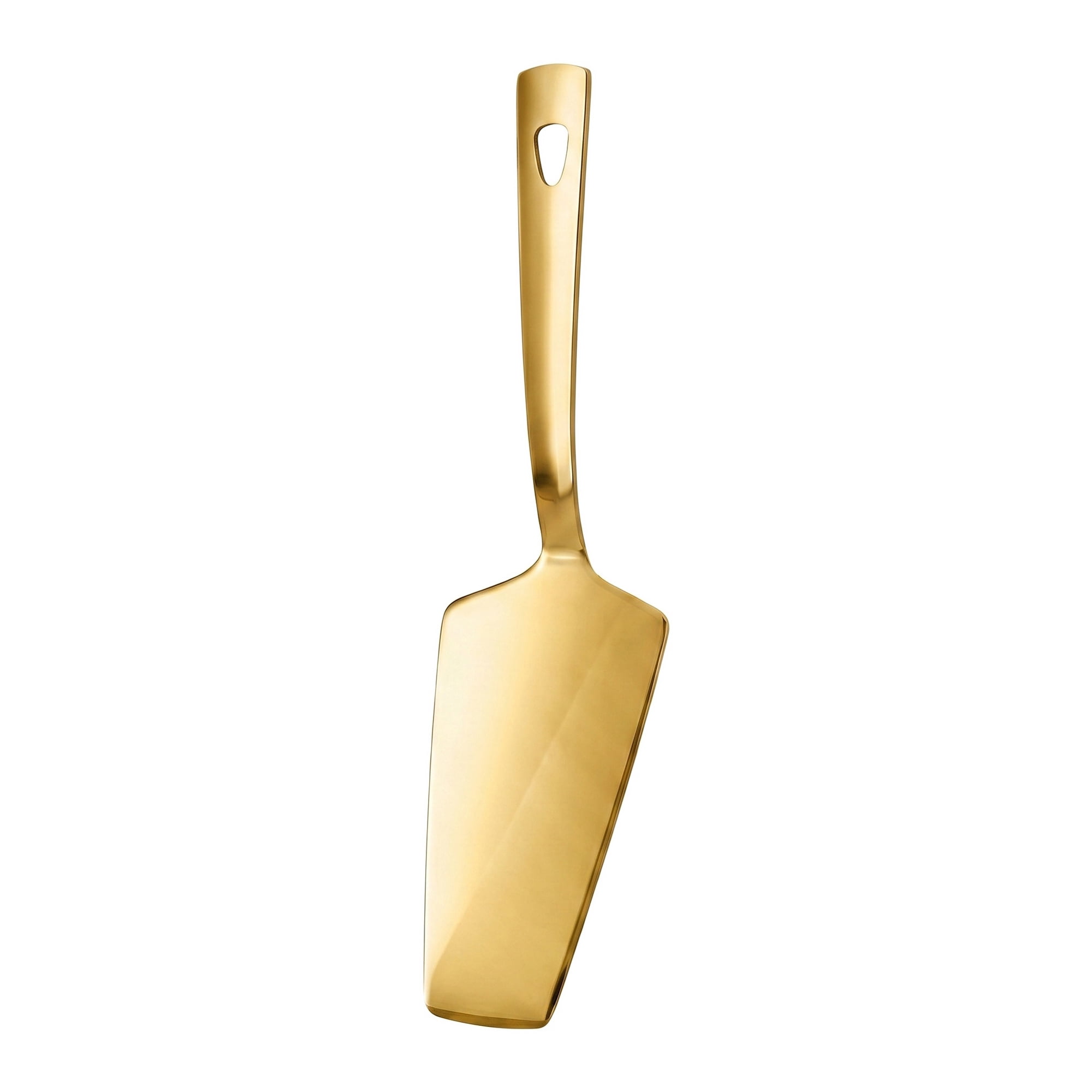Unique Bargains Kitchen Utensil Heat-Resistant Spatula for Flipping Gold 10.2x2.6 in