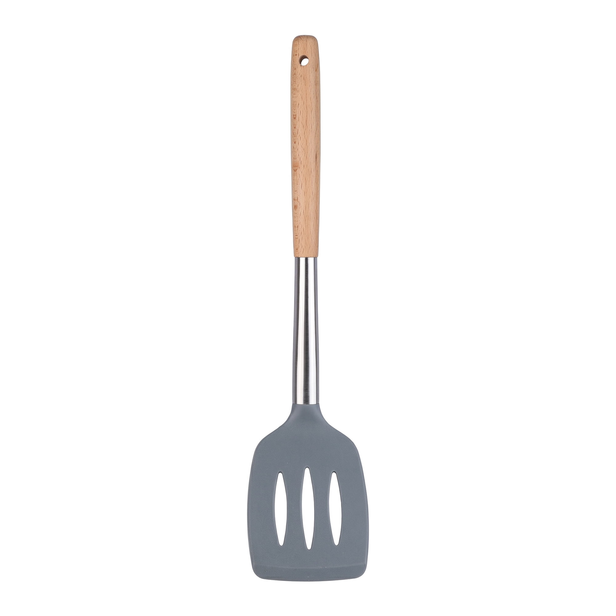 Unique Bargains Kitchen Utensil Heat-Resistant Spatula for Flipping Light Gray 14x3.1 in