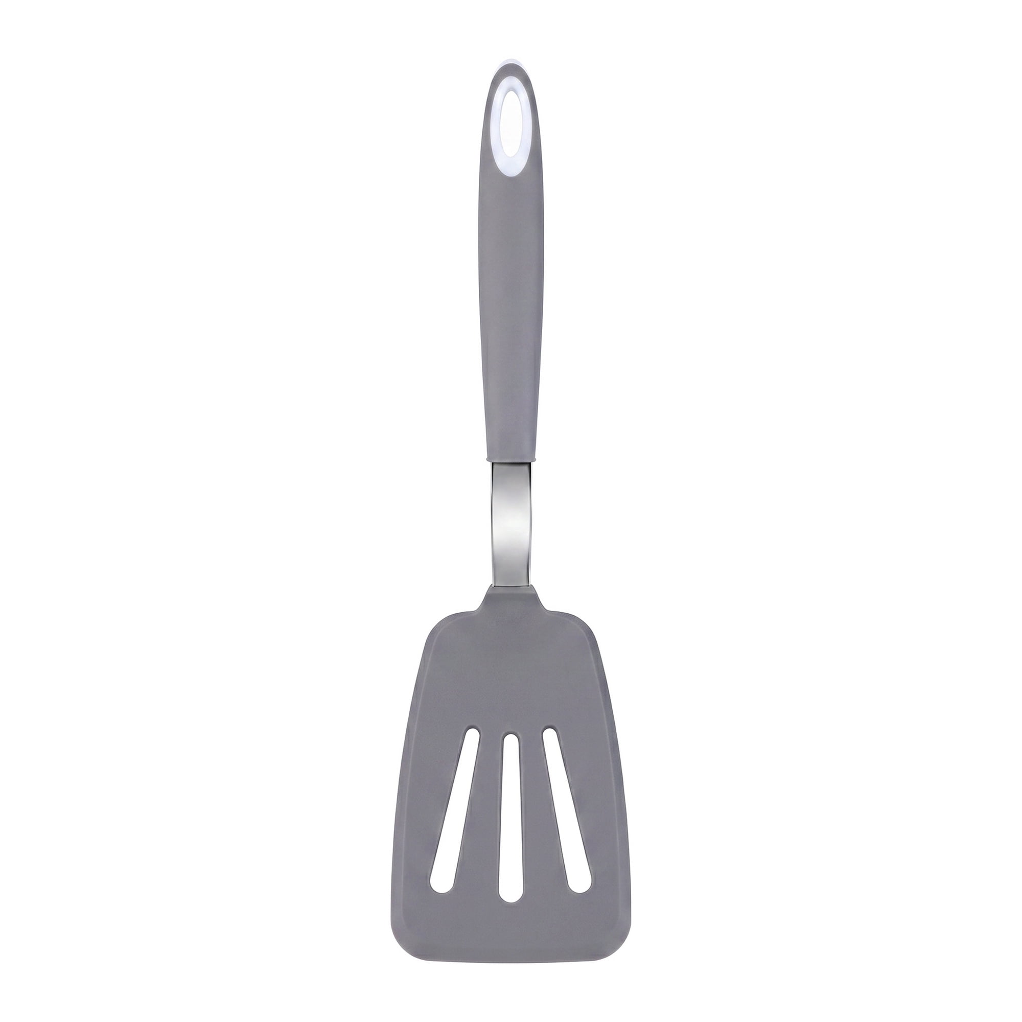 Unique Bargains Kitchen Utensils with Heat-Resistant Rubber Spatula Light Gray 12x3.1 inch