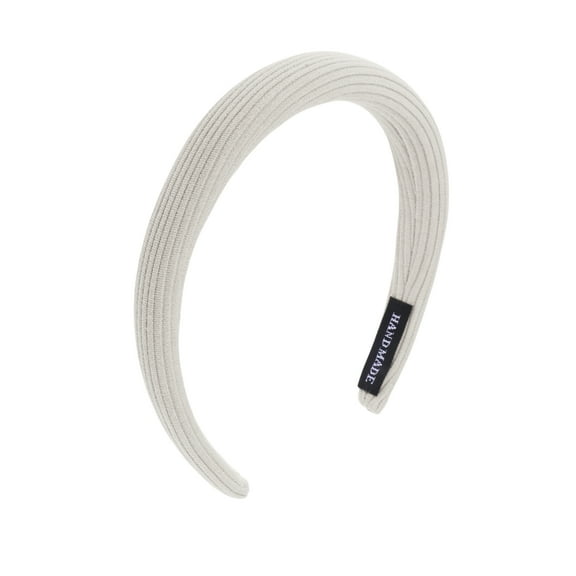 Unique Bargains Knitted High Cranium Headbands Light Gray 1 Pc