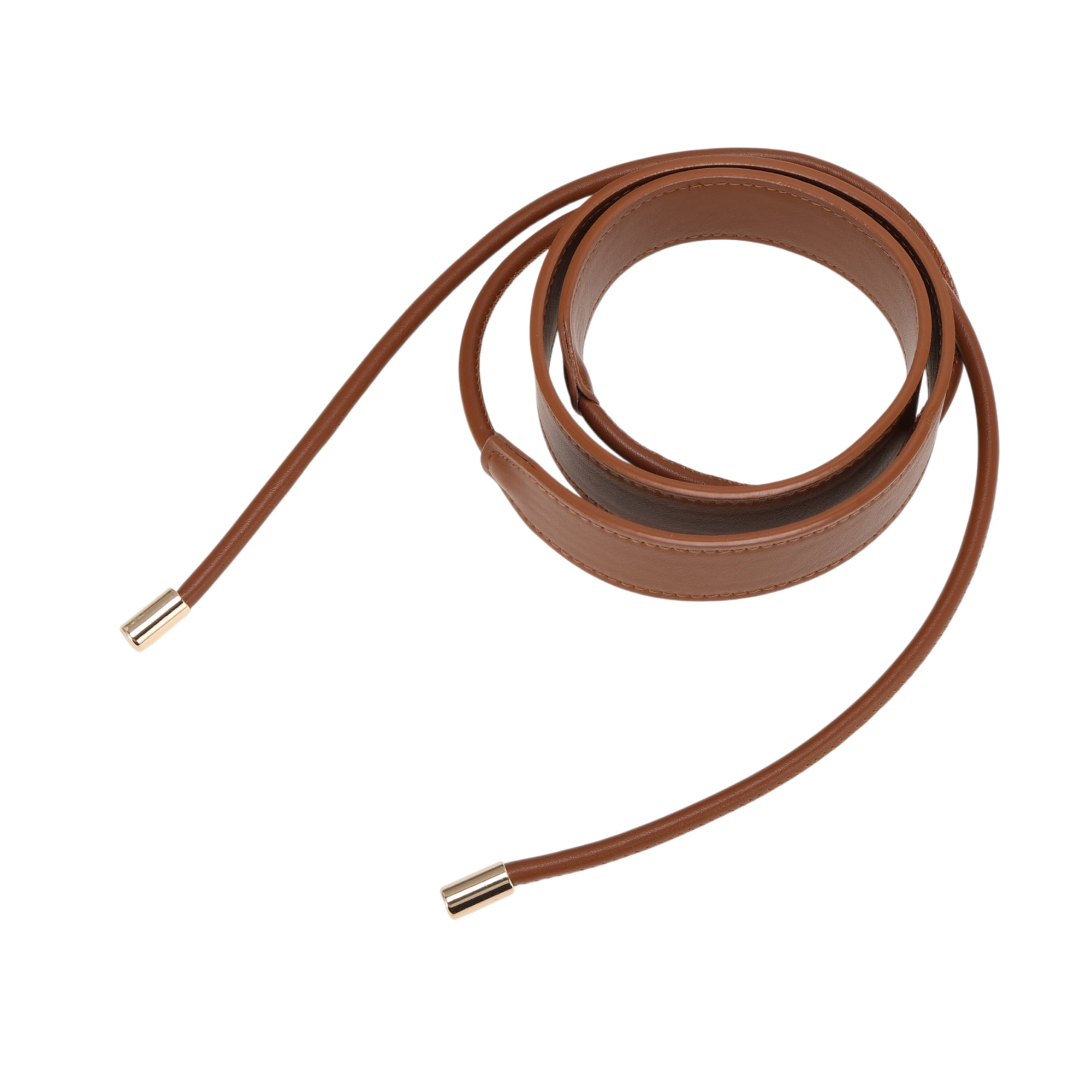 Unique Bargains Knotted Adjustable Waist Belt for Versatile Styling 1 Pc Brown