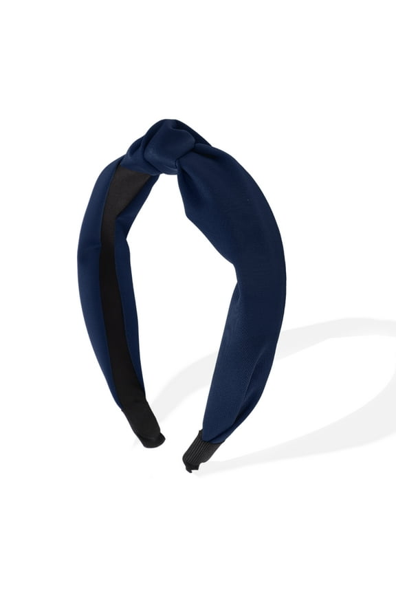 Knotted Headband for Women Top Knot Head Bands Hair Fashion Hair Accessories Navy Blue