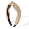 thumbnail image 1 of Unique Bargains Knotted Headband for Women Top Knot Head Bands Hair Fashion Hair Accessories Khaki, 1 of 7