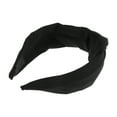 thumbnail image 1 of Unique Bargains Knotted Headbands Solid Colors Top Knot Headbands Elastic Headbands for Women Black, 1 of 7