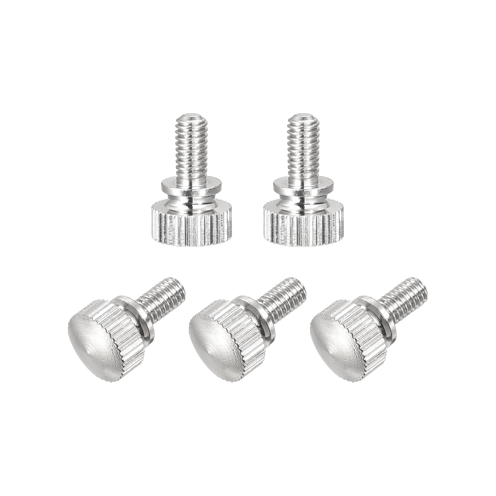 Unique Bargains Knurled Thumb Screw Brass Shoulder Bolts M4x8mm