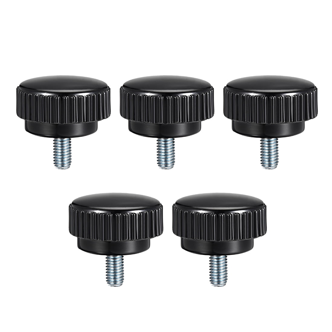 Unique Bargains Knurled Thumb Screw with Round Head M8 x 15mm