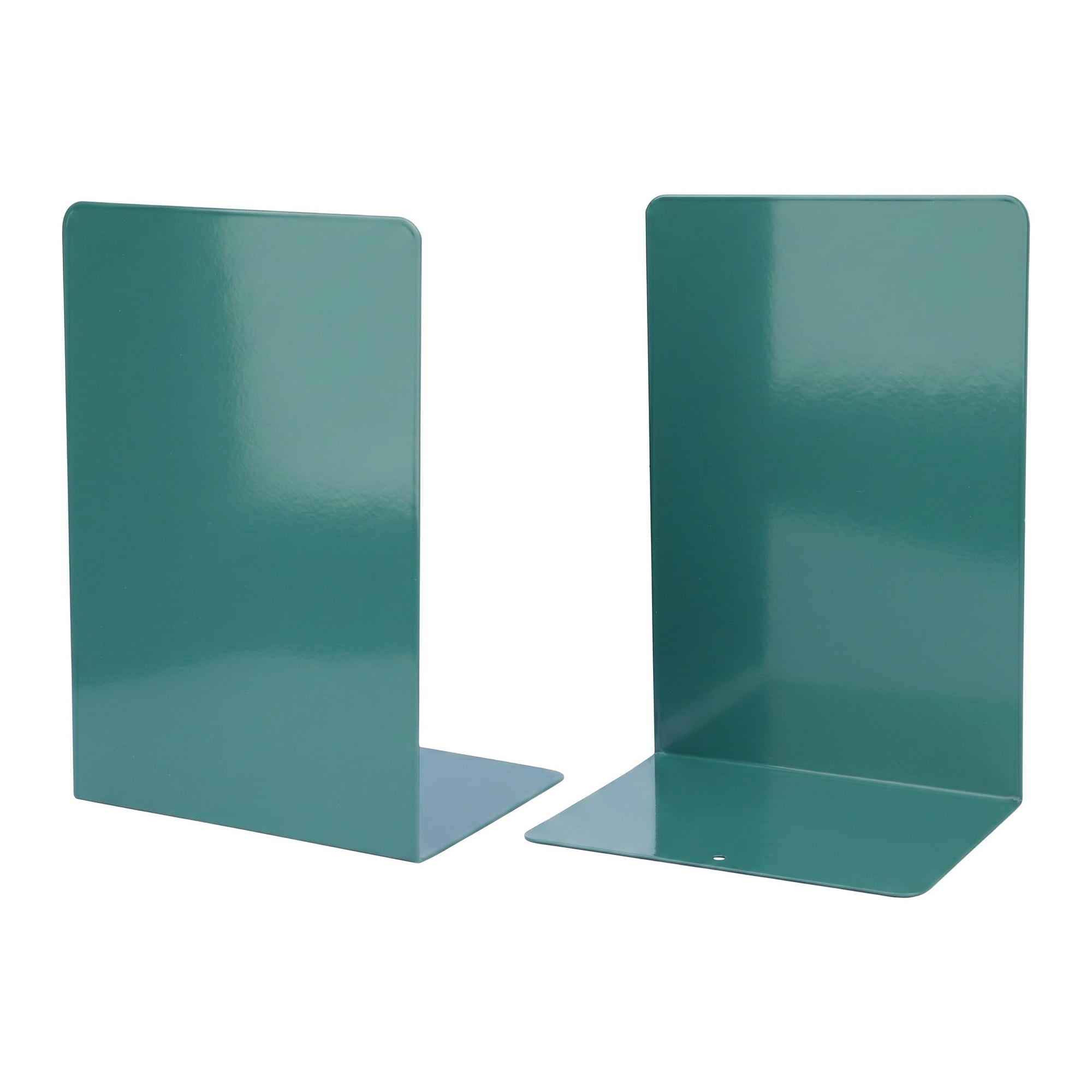 Unique Bargains Expandable L-Shaped Bookends with Compartments Home 2 Pcs Dark Green 5.2"L x 4.1"W x 7.7"H