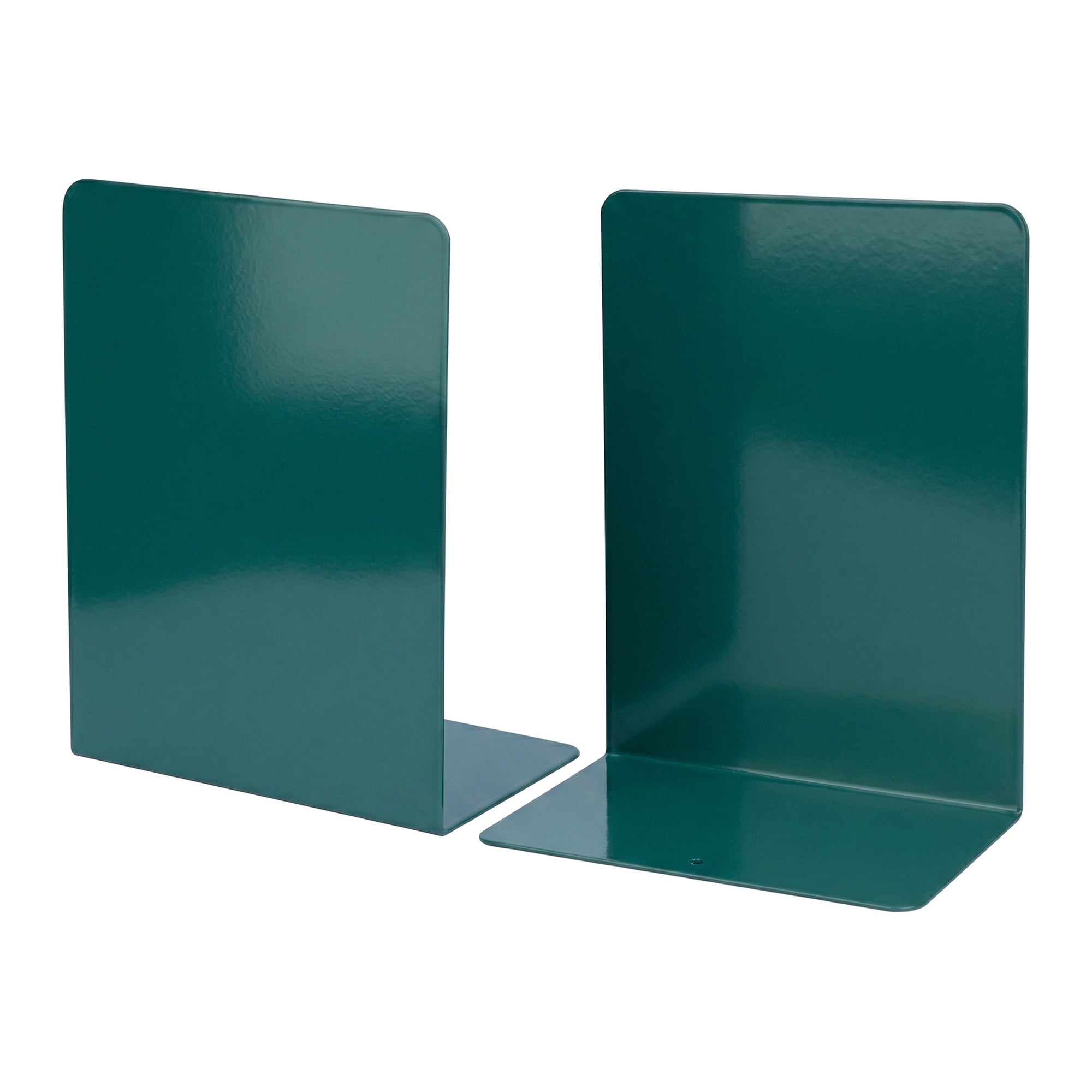 Unique Bargains Expandable L-Shaped Bookends with Compartments Home 2 Pcs Dark Green 5"L x 3.2"W x 6.6"H