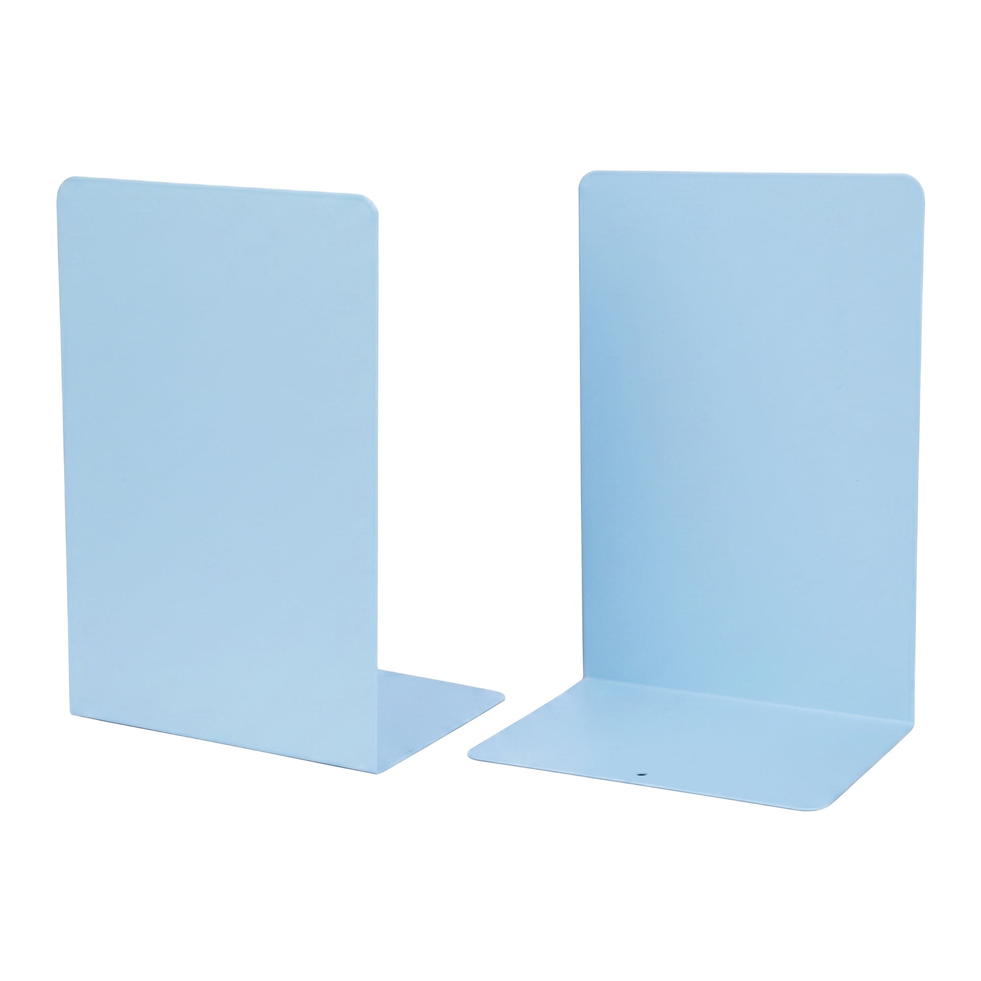 Unique Bargains Expandable L-Shaped Bookends with Compartments Home 2 Pcs Qingshan Blue 5.2"L x 4.1"W x 7.7"H