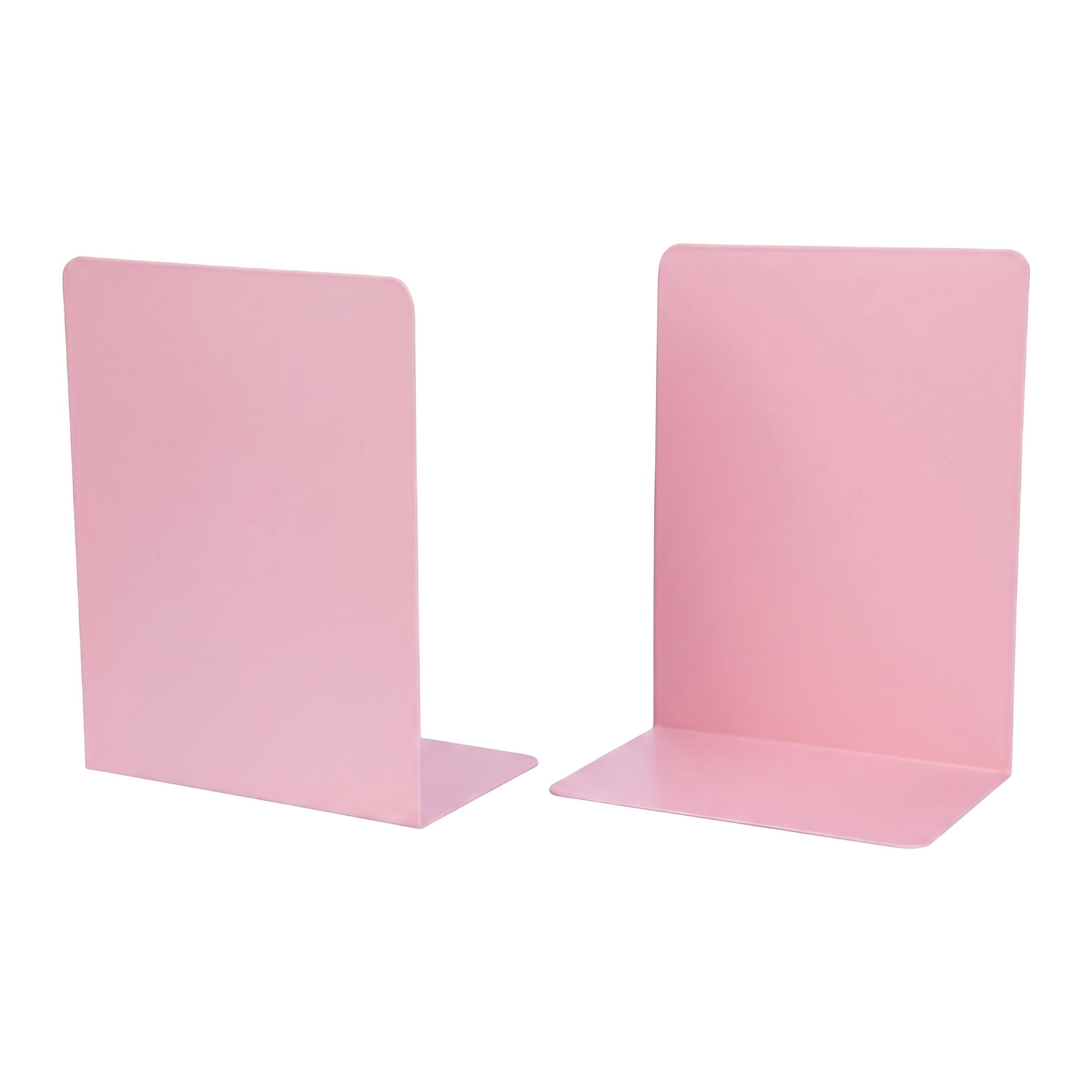 Unique Bargains Expandable L-Shaped Bookends with Compartments Home 2 Pcs Taoyao Pink 5"L x 3.2"W x 6.6"H