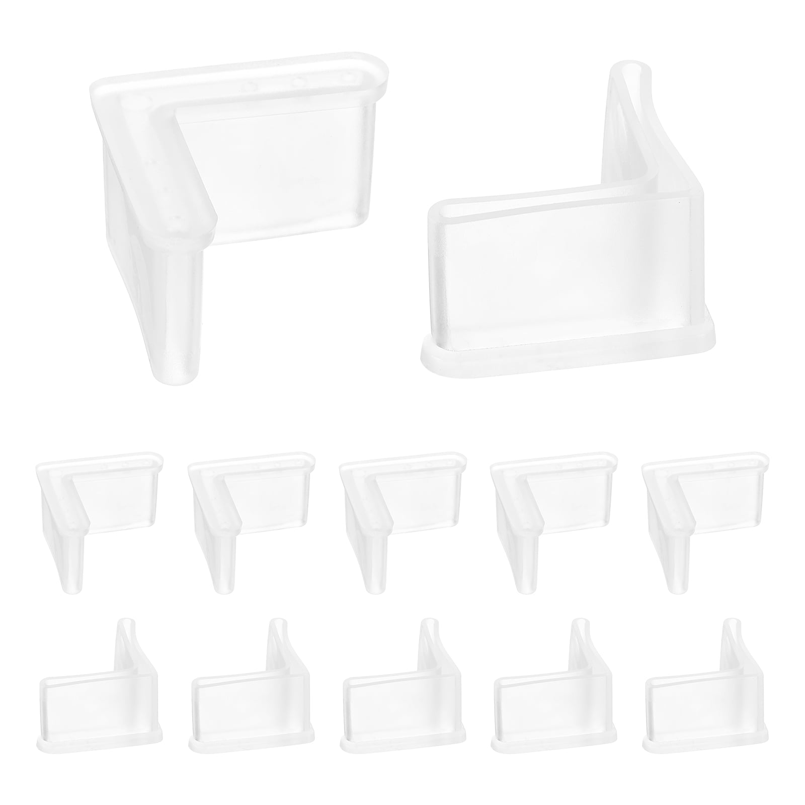 Unique Bargains L Shaped Furniture Angle Pads Floor Anti Slip Black 1.38" x 1.38"